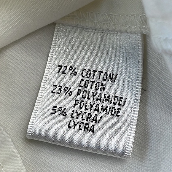 Lafayette 148 Pintuck Seams Ivory Career Button Front Dress Shirt Sz 14 - Picture 10 of 11